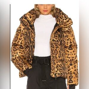 SAM. Elsa Leopard Puffer Jacket